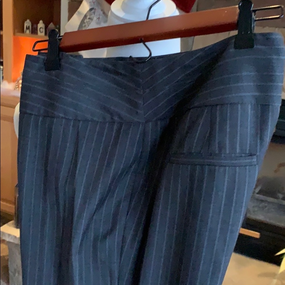 Pin stripe trousers - polyester/rayon blend